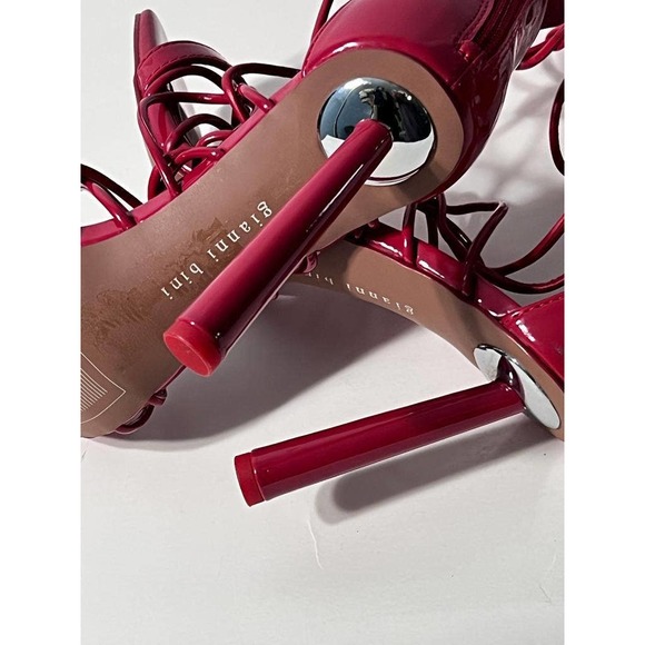 Gianni Bini Red Rydelle Synthetic Ankle wrap Lace up Dress Shoe Size 8 NWB - Picture 5 of 8